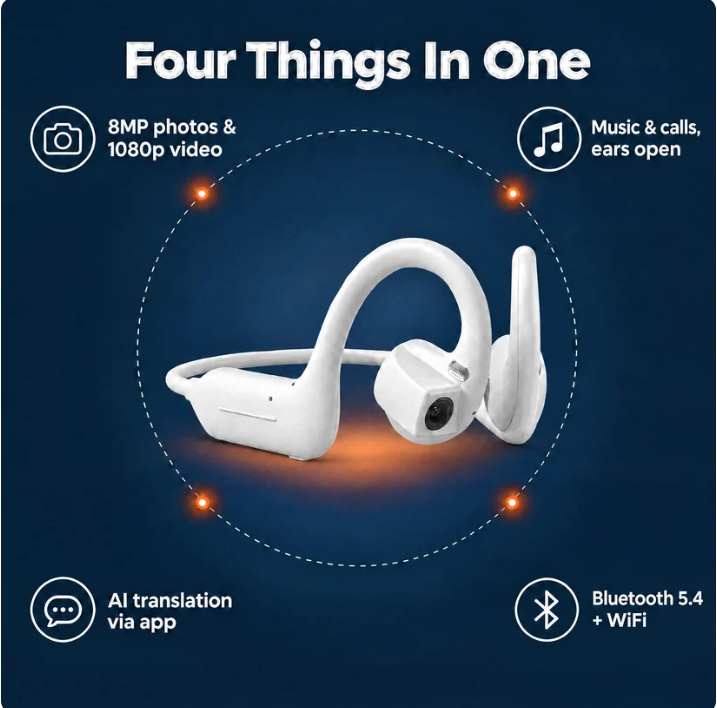 VeloVue camera headphones